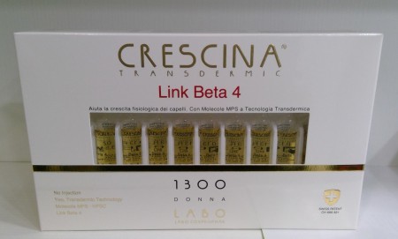  CRESCINA TRANSDERMIC LINK BETA-4 Capelli Ricrescita 1300 DONNA 20 Fiale